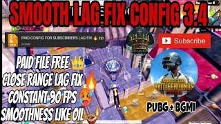 PUBG MOBILE 3.4 LAG FIX CONFIG FILE  90 FPS  SMOOTH LAG FIX CONFIG 3.4 CONFIG + 120 % AIMASSIST 