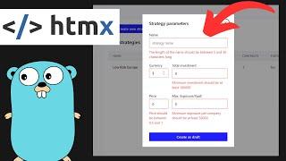 Forms And Validation With Golang Templ And HTMX