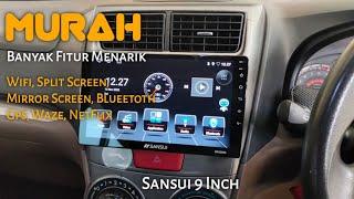 PASANG HEADUNIT ANDROID SANSUI SA5200i 9 INCH UNTUK ALL NEW AVANZA XENIA VELOZ