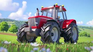 The Wheels on the Tractor   Fun Farm Song for Kids