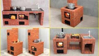 Top 4 outstanding videos about wood stoves made from red bricks and cement