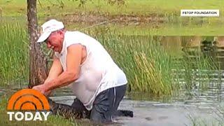 Video Shows Florida Man Rescuing His Puppy From Alligator Attack  TODAY