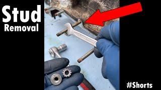 Trick to Remove Studs from an Engine #Shorts