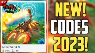 FUTURE CODES  *NEW* ROBLOX LITTLE WORLD CODES 2023