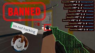 Pretending to be a HACKER in COUNTER BLOX ROBLOX CSGO