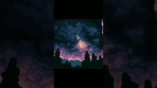 I made a night atmosphere with a galaxy from my facebook comment request #pixelart #art #digitalart