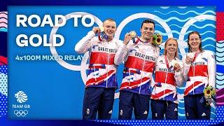 SWIMMING GOLD & NEW WR   Mixed 4x100m Medley Relay Teams Road To Gold  Team GB