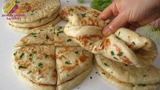 No-Oven Turkish Bread is the most delicious and easy bread you can ever make. Soft and Fluffy