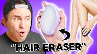 Men Try Viral Hair Remover - The Crystal Hair Eraser