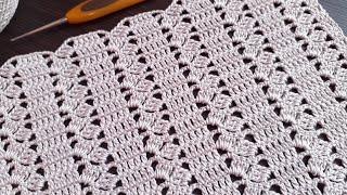 Всего 1 ряд Простой универсальный УЗОР КРЮЧКОМ. ВЯЗАНИЕ для новичков EASY Crochet for beginners