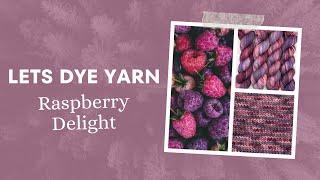 Lets Make Hand Dyed Yarn - Raspberry Delight