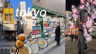 JAPAN AND KOREA VLOG  my husbands first trip to tokyo a week in my life in seoul bookstores