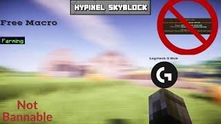 Farming Macro For Hypixel Skyblock Free Not Bannable With Logitech G Hub education purpose