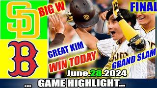 San Diego Padres Vs. Boston Red Sox TODAY big win  FULL GAME Highlights  MLB Season 2024