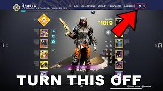 10 Destiny 2 Settings You Need To Turn Off Now