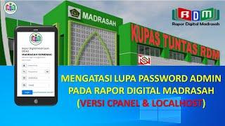 Cara Mengatasi Lupa Password admin RDM versi Cpanel dan Localhost