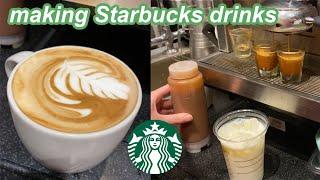 Come To Work With Me at Starbucks Watch Me Make Some Drinks