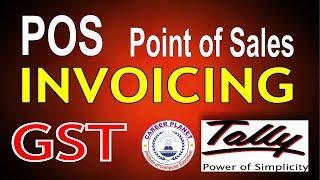 Pos Invoicing with GST in Tally ERP 9 Part-42Point of Sales Invoice in Tally GST