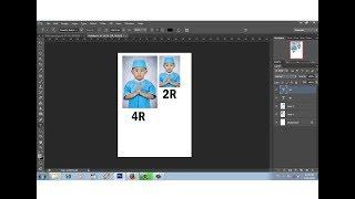 cara membuat ukuran standar poto 2R 4R dengan crop tool