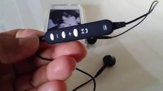How to connect Sports wireless bluetooth headset stereo earphones to Ipod pairing tutorial