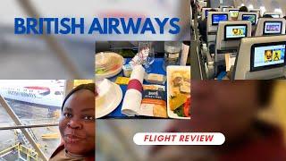 BRITISH AIRWAYS FLIGHT REVIEW  PREMIUM ECONOMY CLASS  LHR  -ACC 