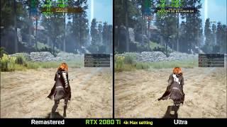 Black Desert Online - RTX 2080 Ti 4K Remastered mode VS Ultra mode