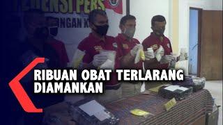 Polisi Sita Ribuan Butir Obat Terlarang