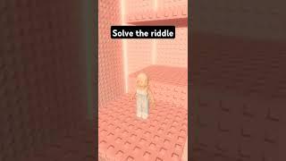 what do you think it is??? #roblox  #riddle #difficult