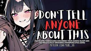 Dom Goth Girl Crashes Your Room  soft dom x willing  friends to lovers  F4A ASMR Roleplay