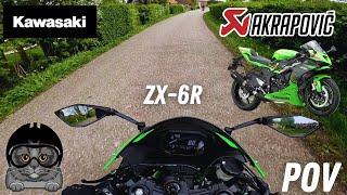 KAWASAKI ZX-6R AKRAPOVIC QUICKSHIFTER 2024  POV