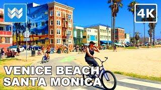  Venice Beach ● Santa Monica ● Pacific Palisades - Virtual Cycling Bike Ride - California USA 4K