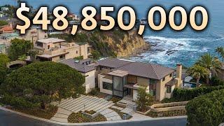Touring a $48850000 Cliffside OceanFront California MEGA MANSION