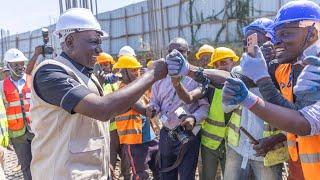 President Ruto Receives A Cheerful Welcome at Lumumba Estate Kisumu County