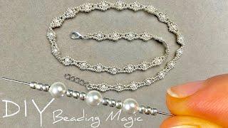 Beads Jewelry Making How to Make Necklace using Seed Beads and Pearls