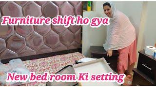 Furniture Ki Shifting  New bed room Ki setting  Alishba Amir daily vlog
