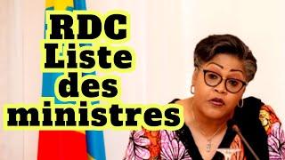 RDC Liste des ministres dans le nouveau gouvernement de Judith Sumirwa et Tshisekedi