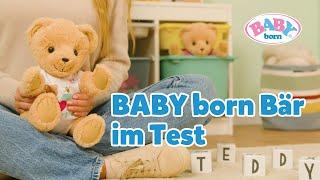 Der BABY born Bär im Test Wie flauschig und beweglich ist Teddy?   BABY born