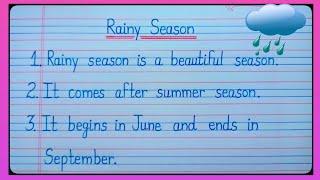 10 Lines On Rainy Season In EnglishRainy Season Essay I  EnglishEssay On Rainy SeasonA Rainy Day