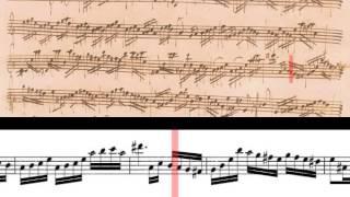 BWV 1013 - Partita in A Minor for Solo Flute Scrolling