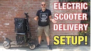 ELECTRIC SCOOTER DELIVERY SETUP  EVERYTHING YOU NEED TO DOORDASH & UBEREATS ON A SCOOTER