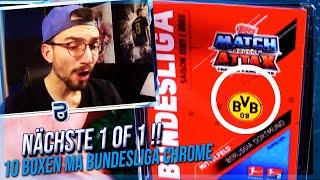 SCHON WIEDER 1of1 im PACK   10 BOXEN MATCH ATTAX BUNDESLIGA CHROME 2122 BOX BREAK