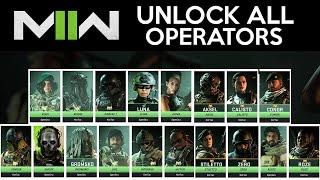 How to Unlock ALL OPERATORS in Modern Warfare 2 All 21 Skins