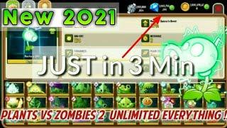 How to Hack Plants vs zombies 2  Pvz2 Hack No Root  Unlimited everything Paid Plants July 2021