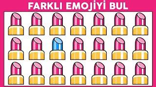 IQ Seviyeni Test Ediyoruz İnsanların Sadece %001i Çözebiliyor- Emoji Bulmaca Emoji Challenge 