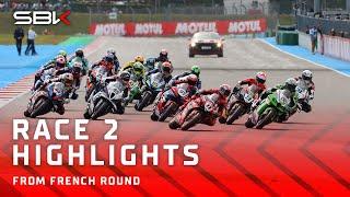 HIGHLIGHTS from Race 2 at Magny-Cours   2024 #FrenchWorldSBK 