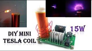 Diy Mini Tesla Coil 15W   Plasma Speaker Electronic