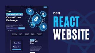 React JS Project Tutorial DeFi Crypto Website - Front End