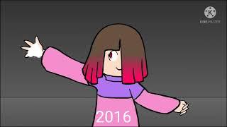 Evolution of Bete Noire in Glitchtale.