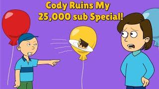 Cody Tries To Sabotage My 25000 Subscriber Special & Gets Grounded