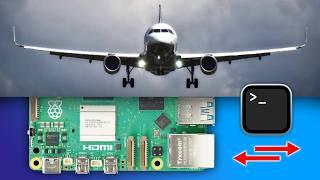 Remote controlling a Raspberry Pi at 38000 ft